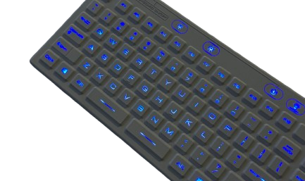 Klawiatura RuggedKEY RKM-IK110BLOFTP