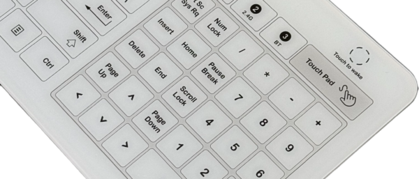 Klawiatura szklana model RKM-B01TPWL