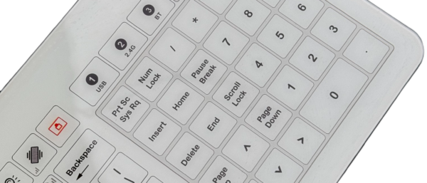 Klawiatura szklana model RKM-B01TPWL